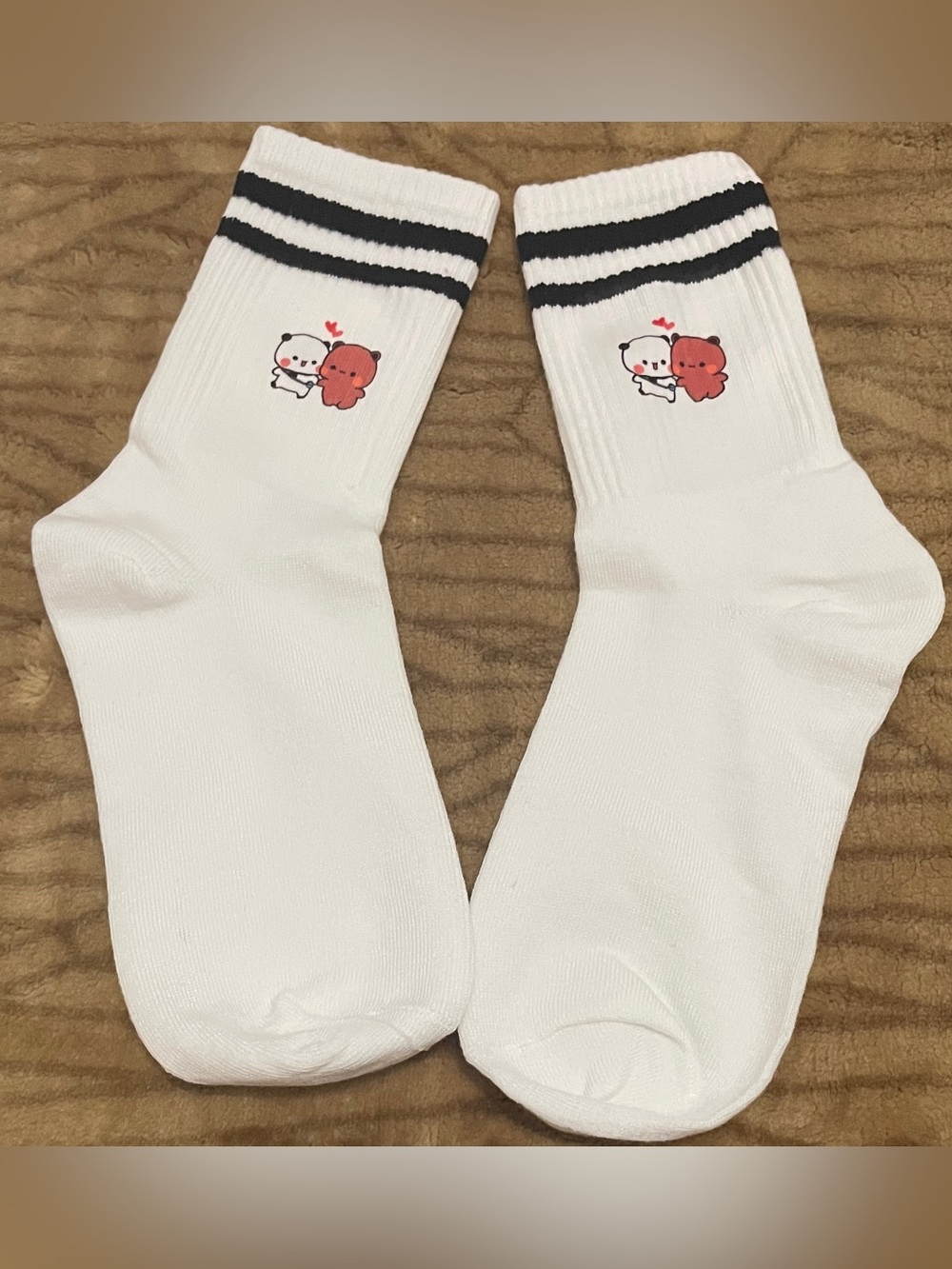 Bubu and Dudu Socks - panda and bear socks design 2